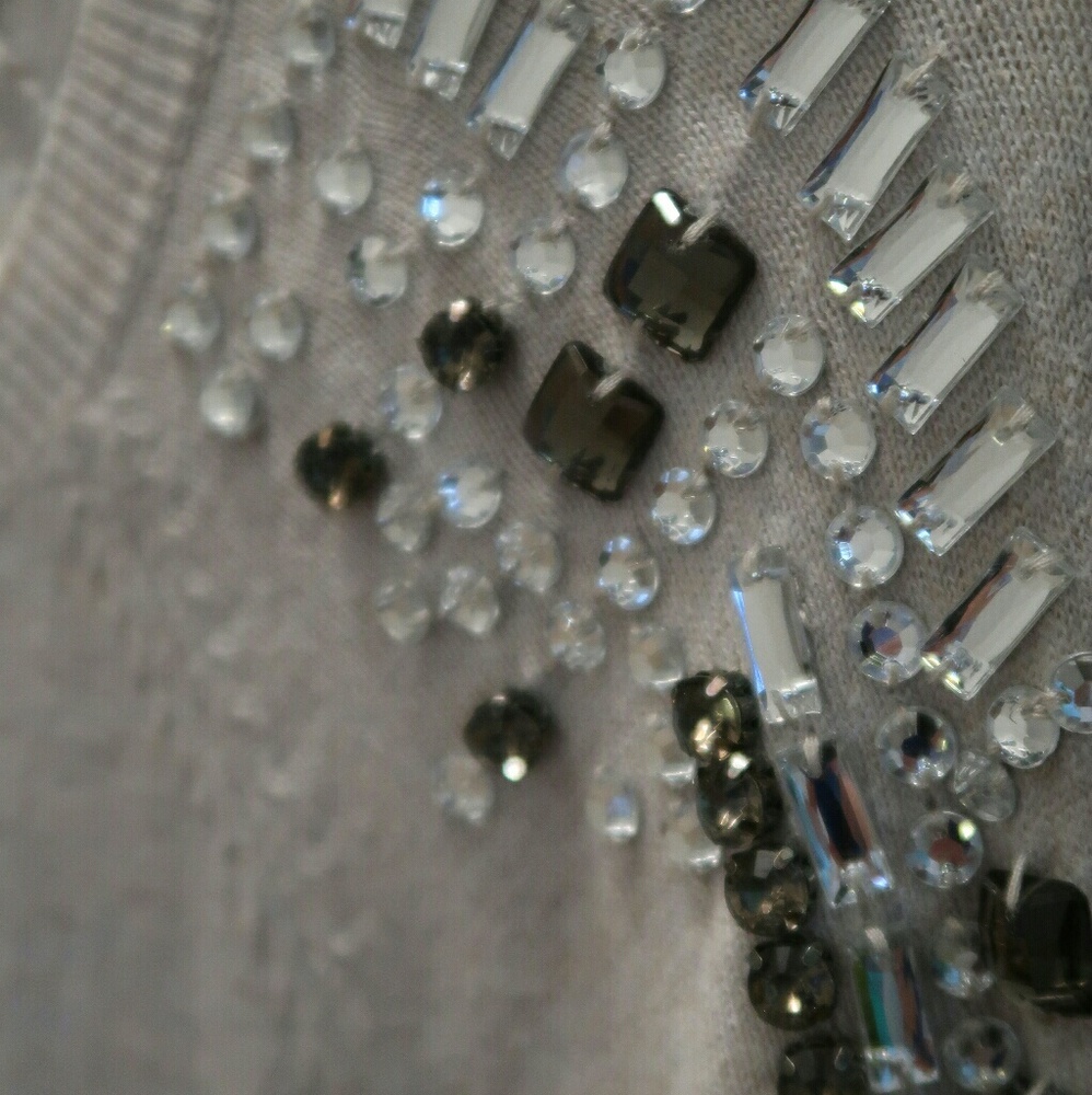 Jeweled Long Sleeve Sweater
